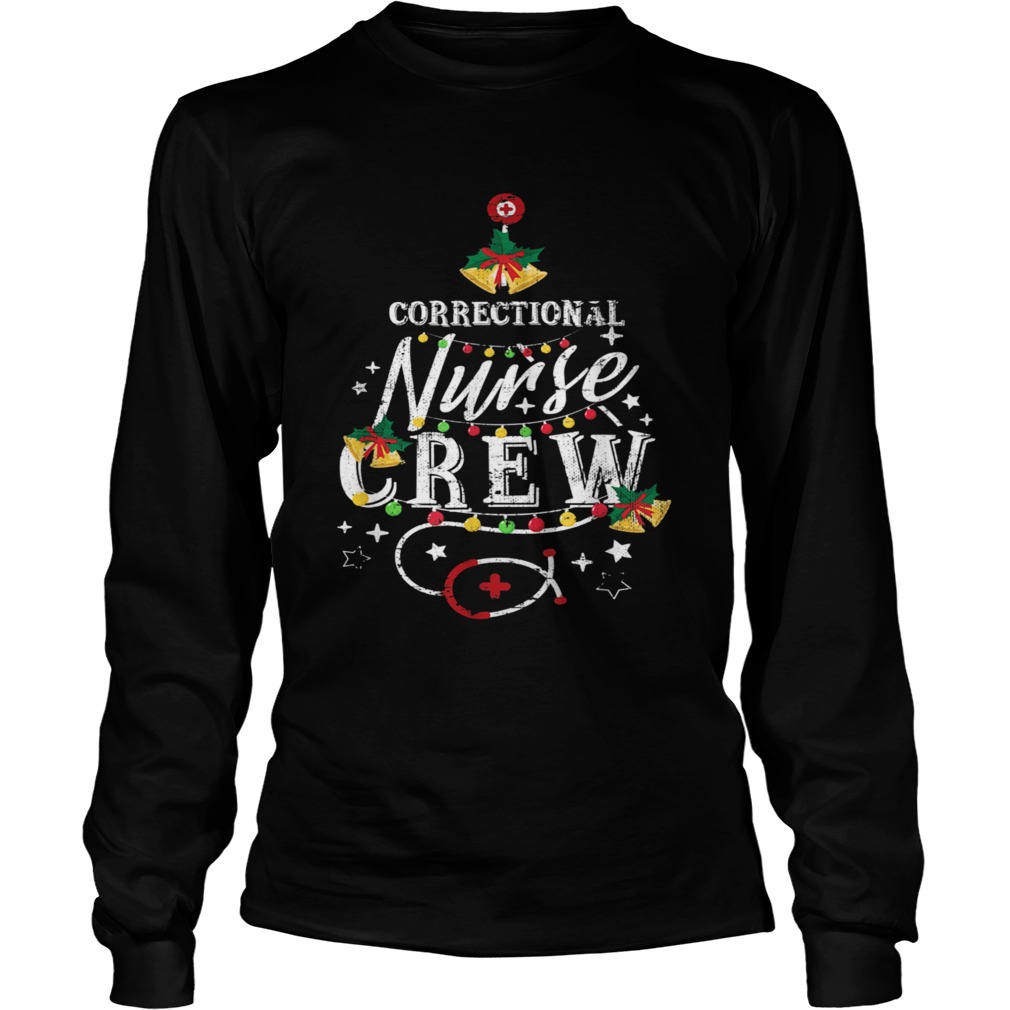 Correctional Nurse Crew Stethoscope Xmas  Long Sleeve