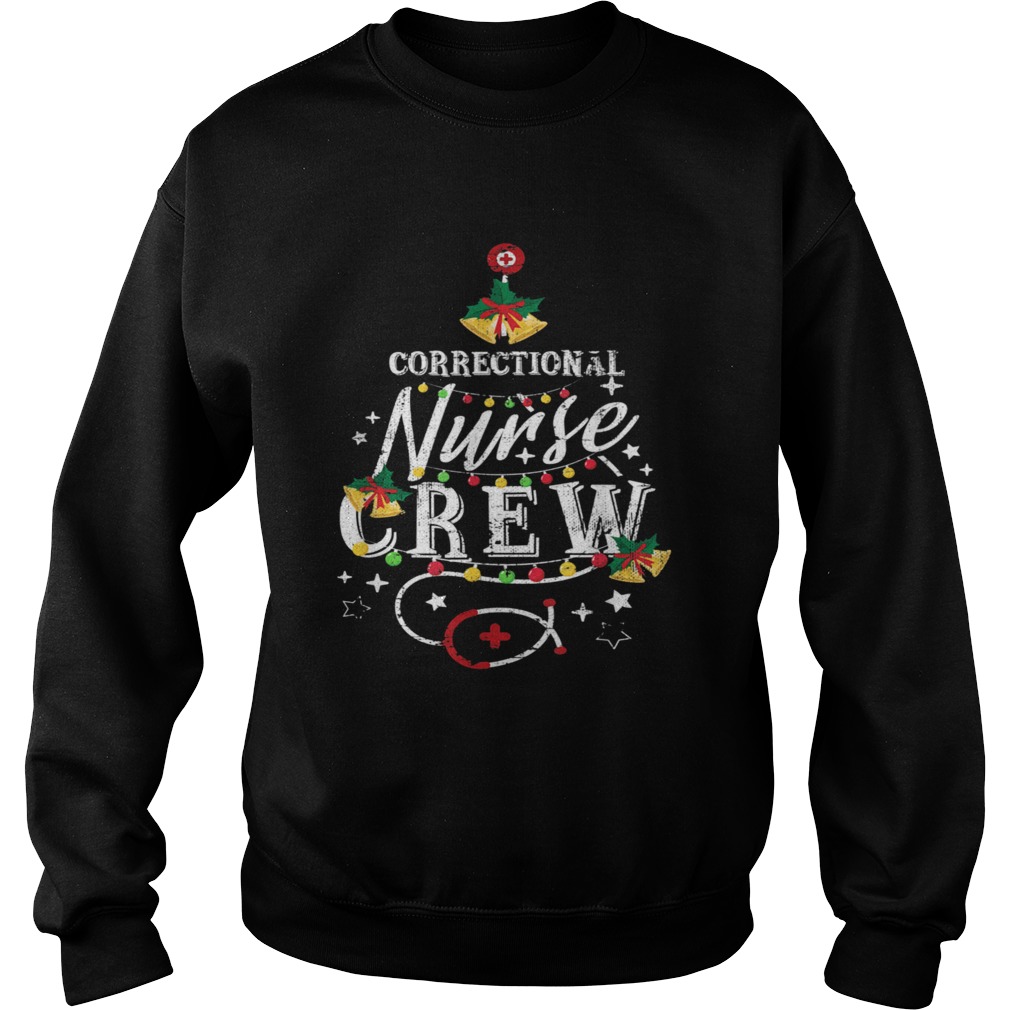 Correctional Nurse Crew Stethoscope Xmas  Sweatshirt