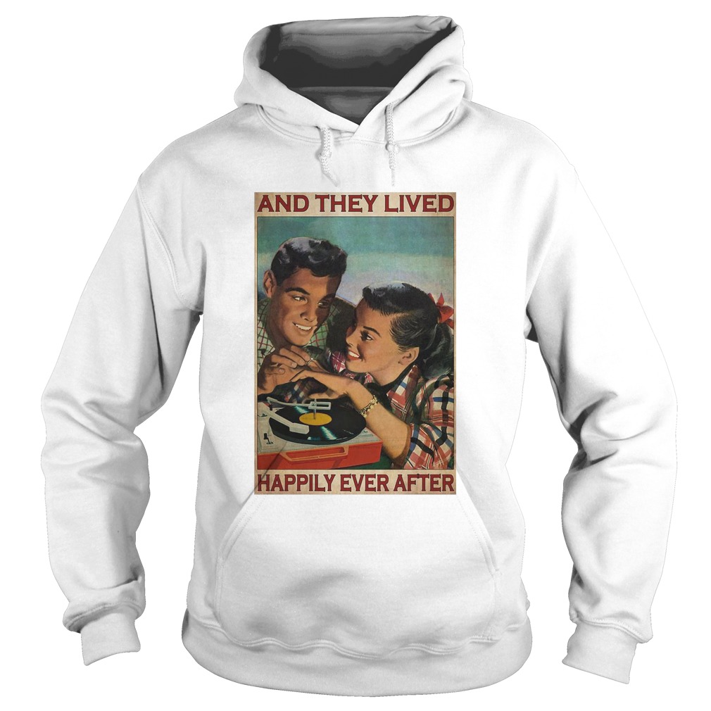 Couple Record Player And They Lived Happily Ever After Music  Hoodie