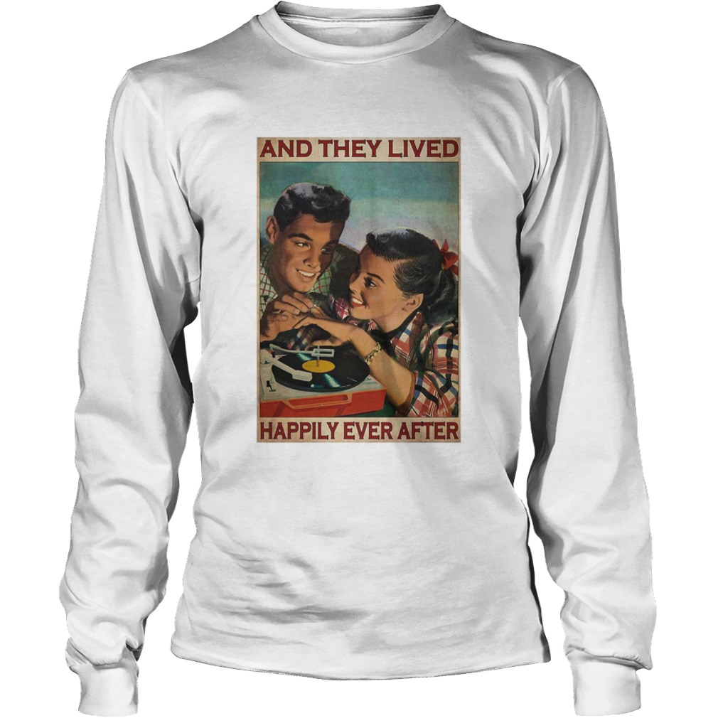 Couple Record Player And They Lived Happily Ever After Music  Long Sleeve