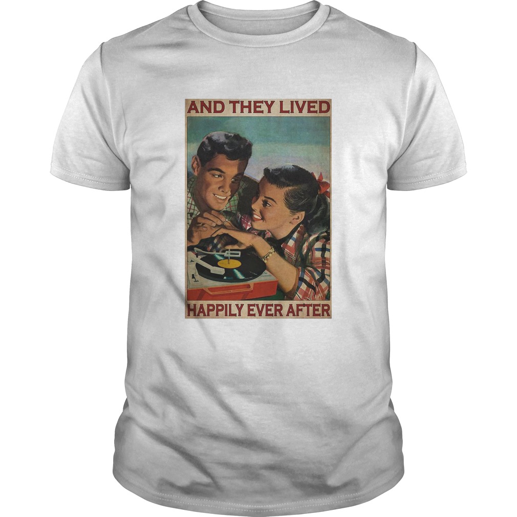 Couple Record Player And They Lived Happily Ever After Music  Unisex