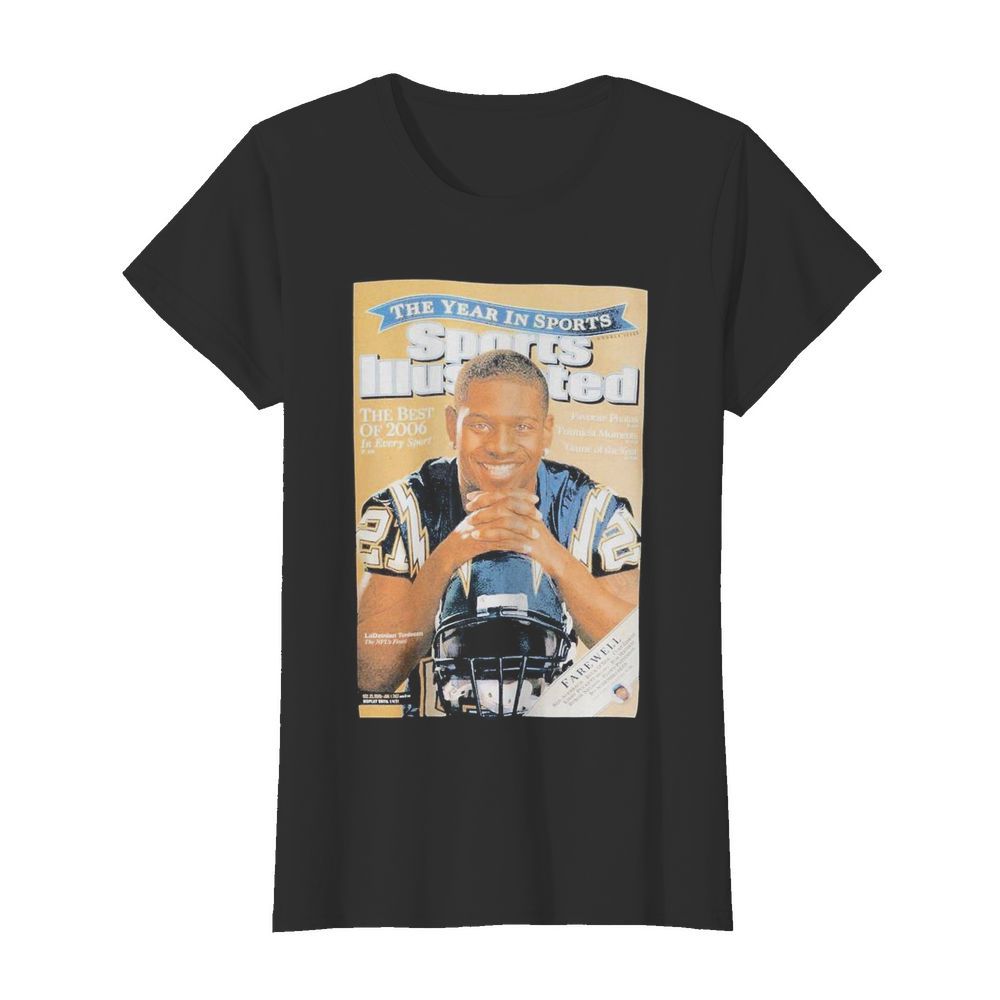 Cover Tee San Diego Chargers 2009 Ladainian Tomlinson  Classic Women's T-shirt