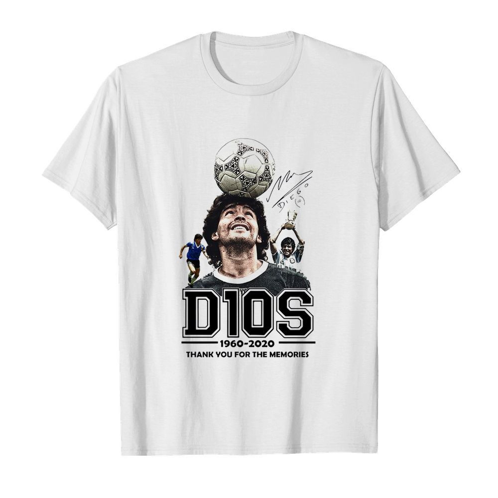 D10s Diego Maradona 1960 2020 Thank You For The Memories Signature  Classic Men's T-shirt