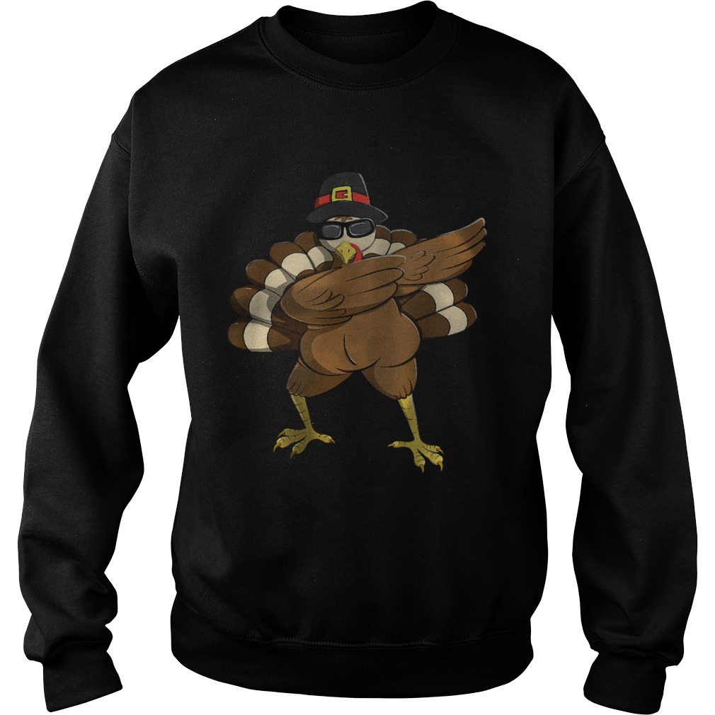 Dabbing Turkey Happy Thanksgiving Day Gifts Family Funny  Sweatshirt