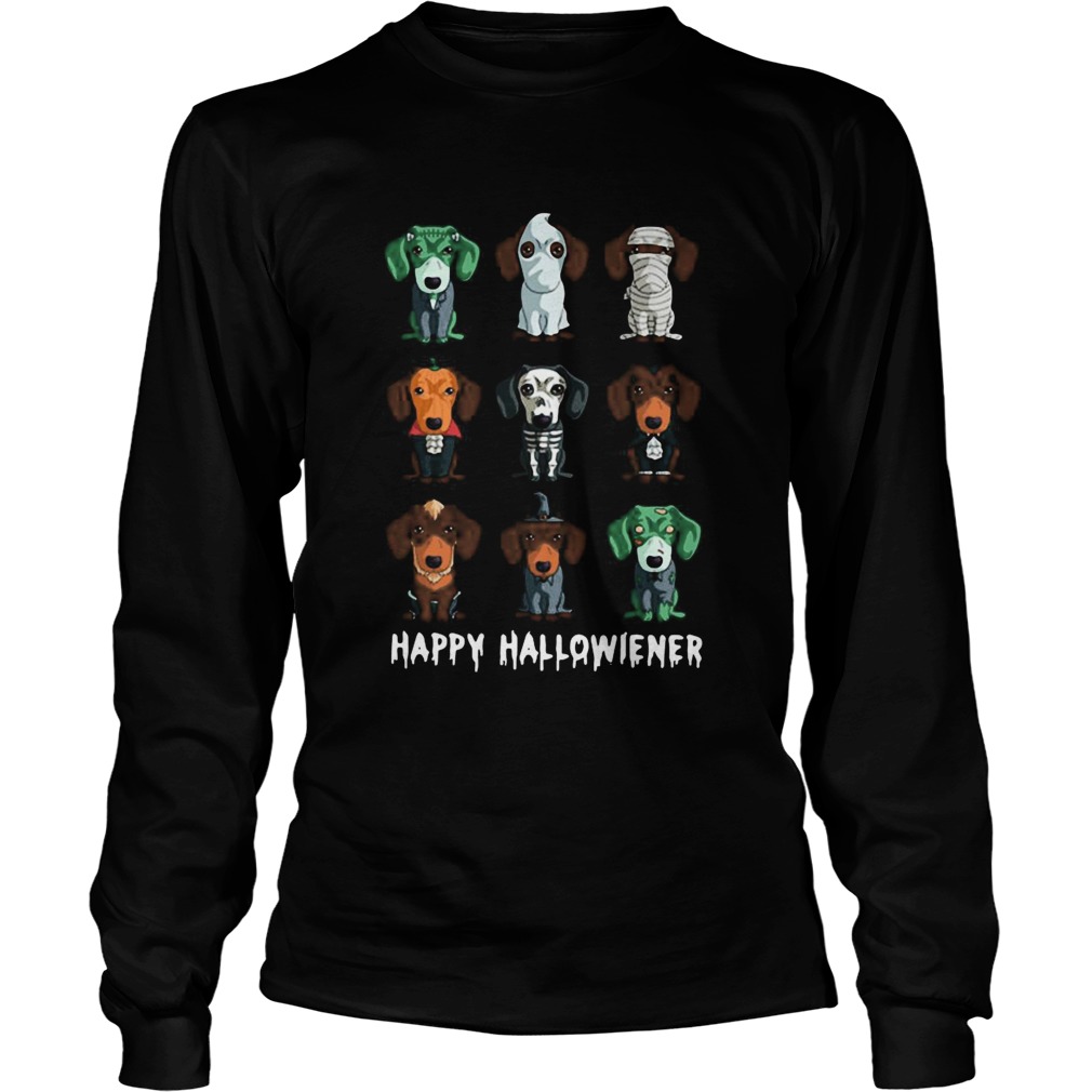 Dachshund Happy Halloween  Long Sleeve