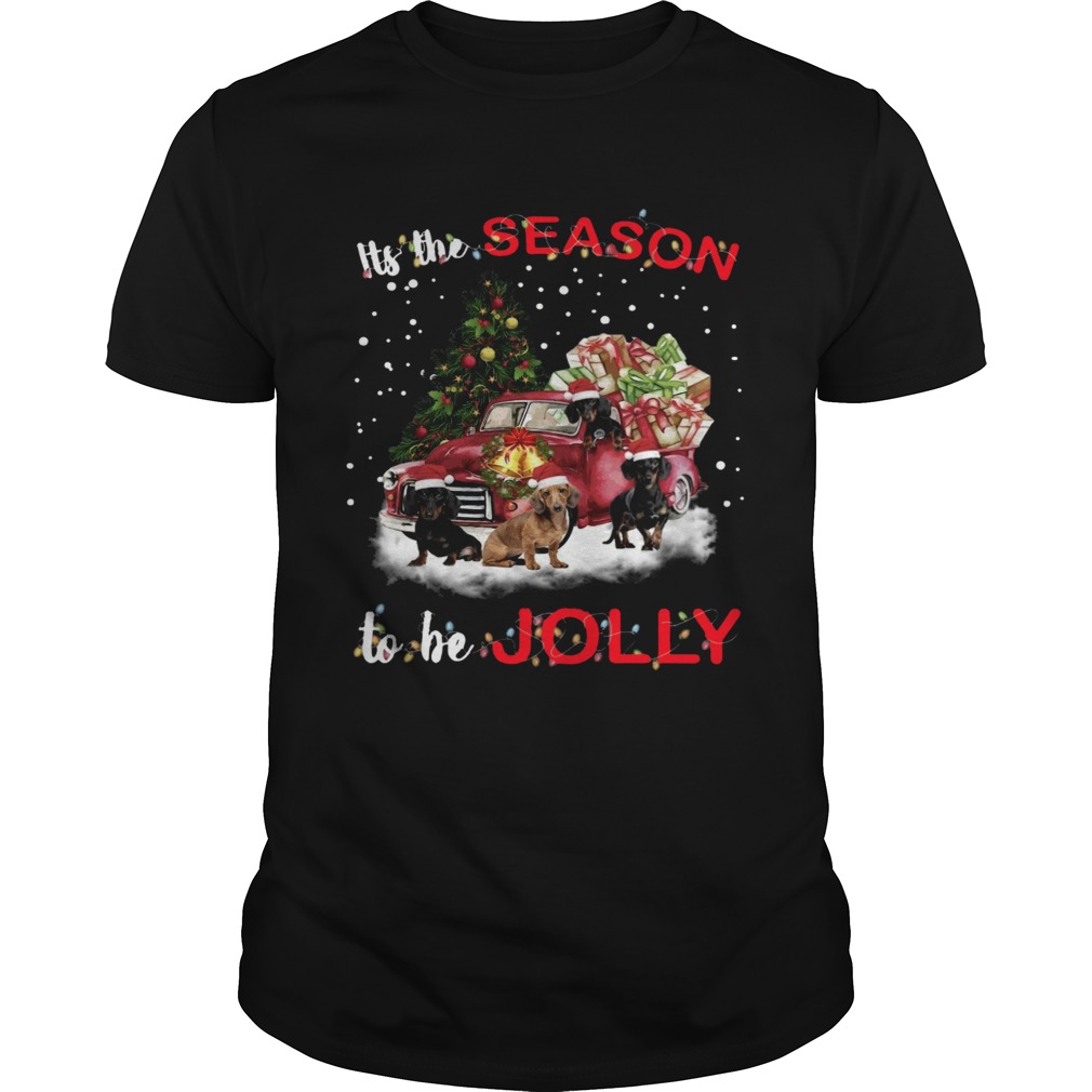 Dachshund Its The Season To Be Jolly Christmas Tree  Unisex