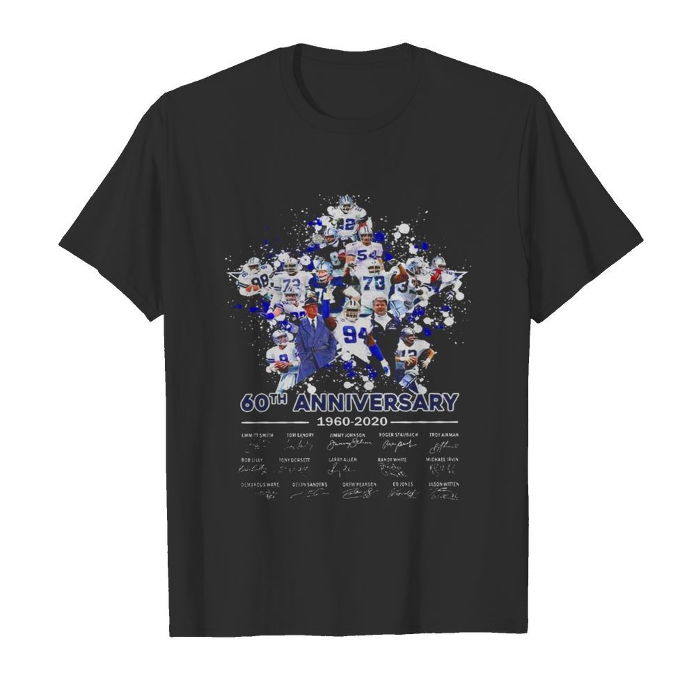 Dallas Cowboys 60th Anniversary 1960 2020 Signatures  Classic Men's T-shirt