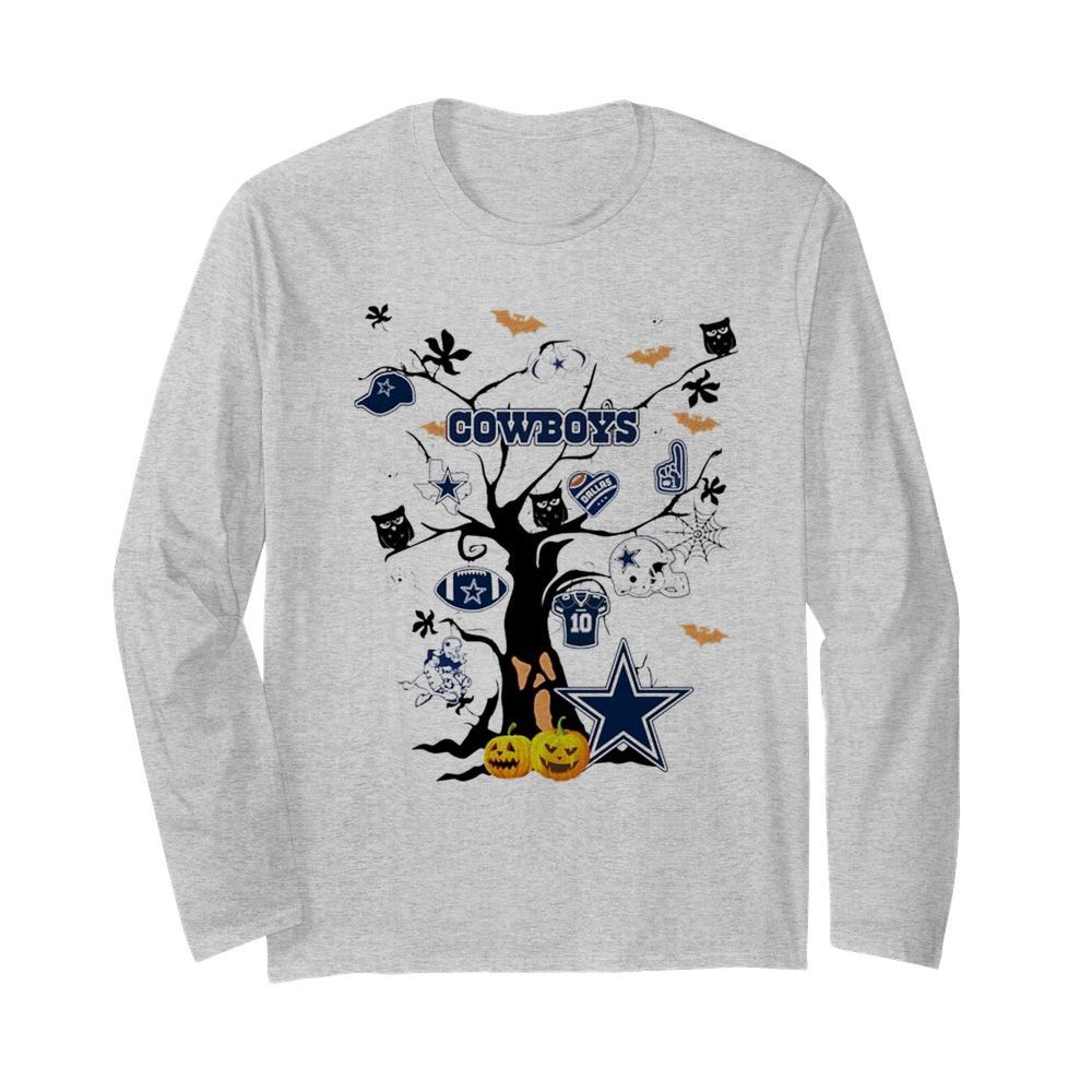 Dallas Cowboys Halloween tree  Long Sleeved T-shirt 