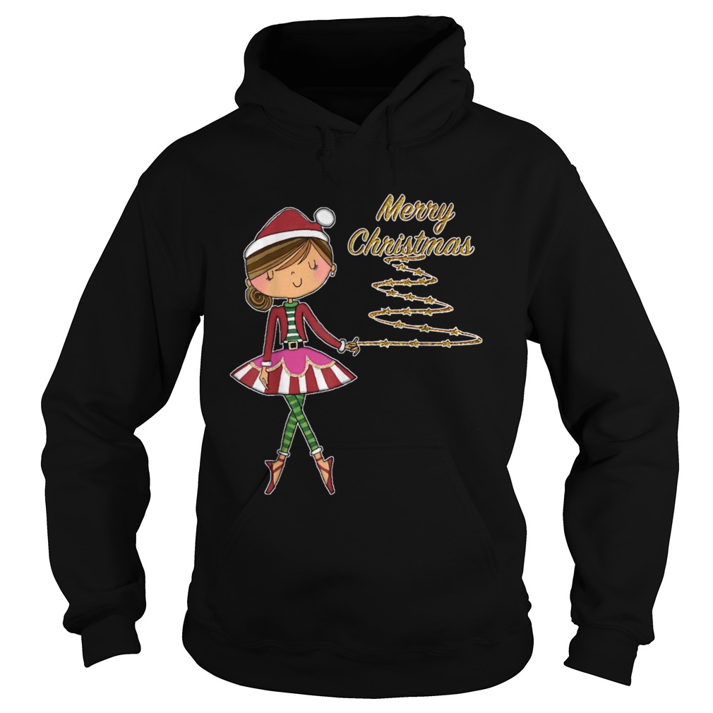 Dance Christmas Ballerina girls Ballet Dancer Apparel  Hoodie