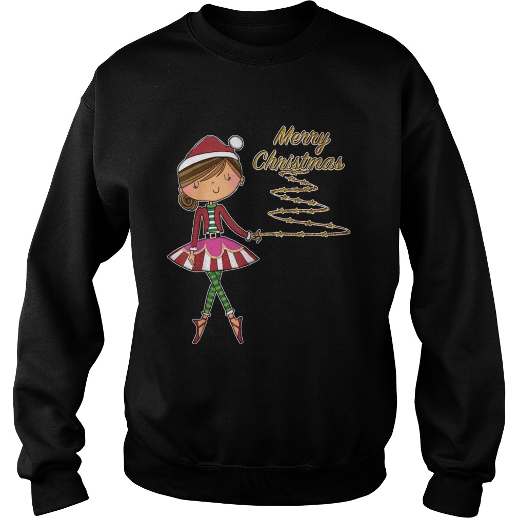 Dance Christmas Ballerina girls Ballet Dancer Apparel  Sweatshirt