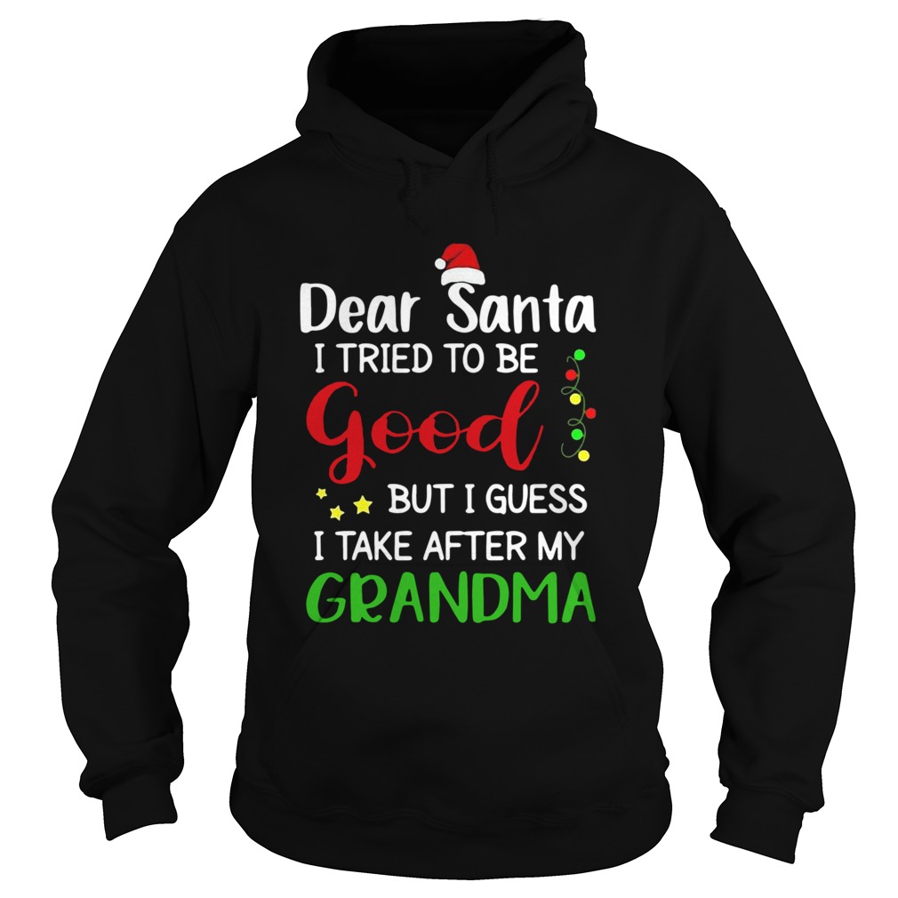 Dear Santa I Tried To Be Good But I Guess I Take After My Grandma  Hoodie