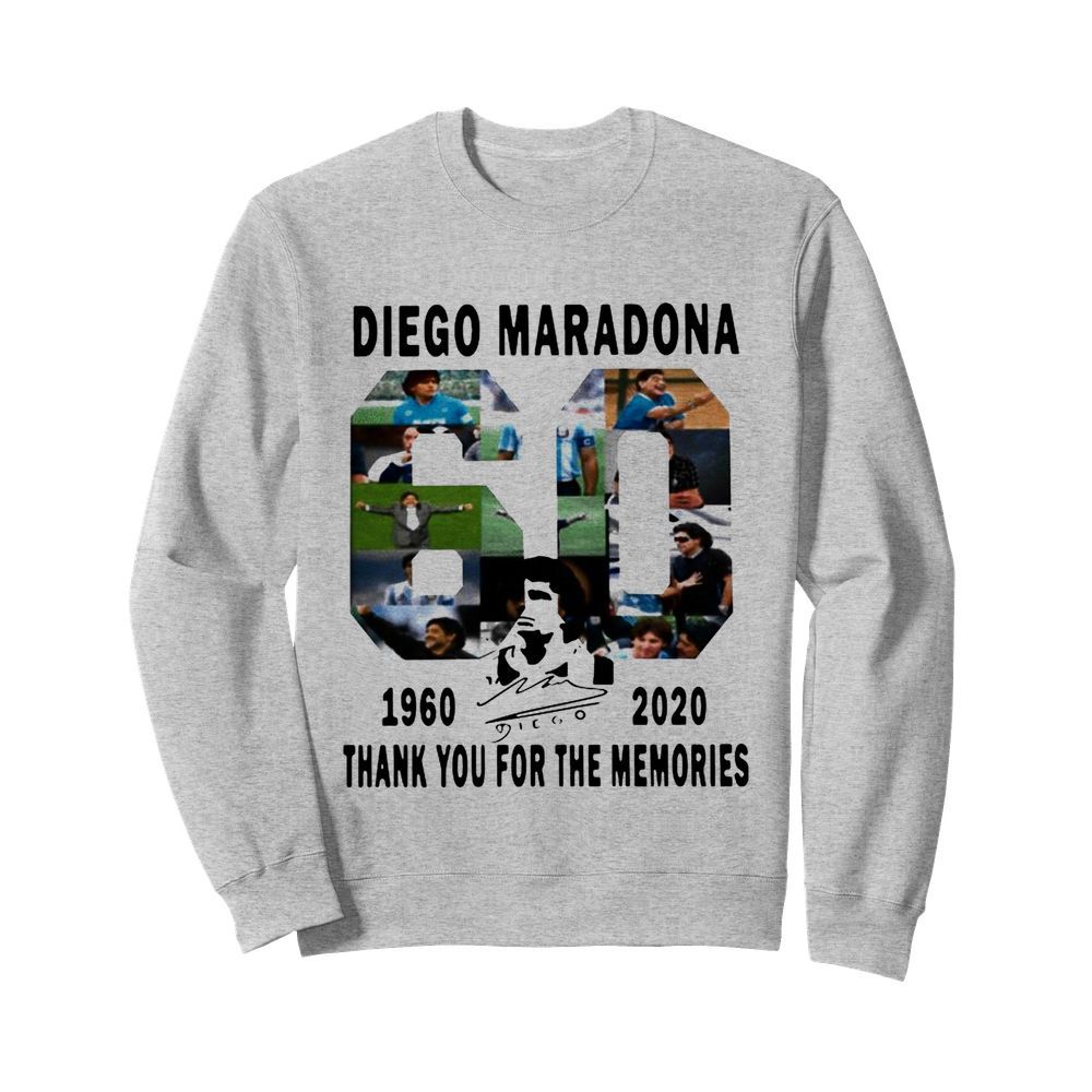 Diego Maradona 1960-2020 Thanks You For The Memories signature  Unisex Sweatshirt