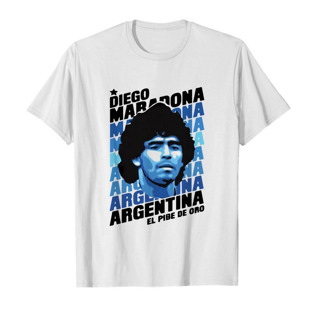 Diego Maradona Argentina El Pibe De Oro  Classic Men's T-shirt