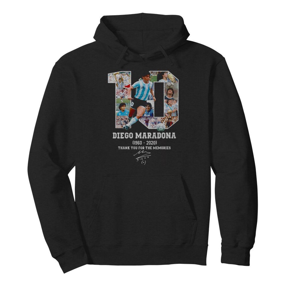 Diego Maradona Thank You For The Memories 1960 2020  Unisex Hoodie