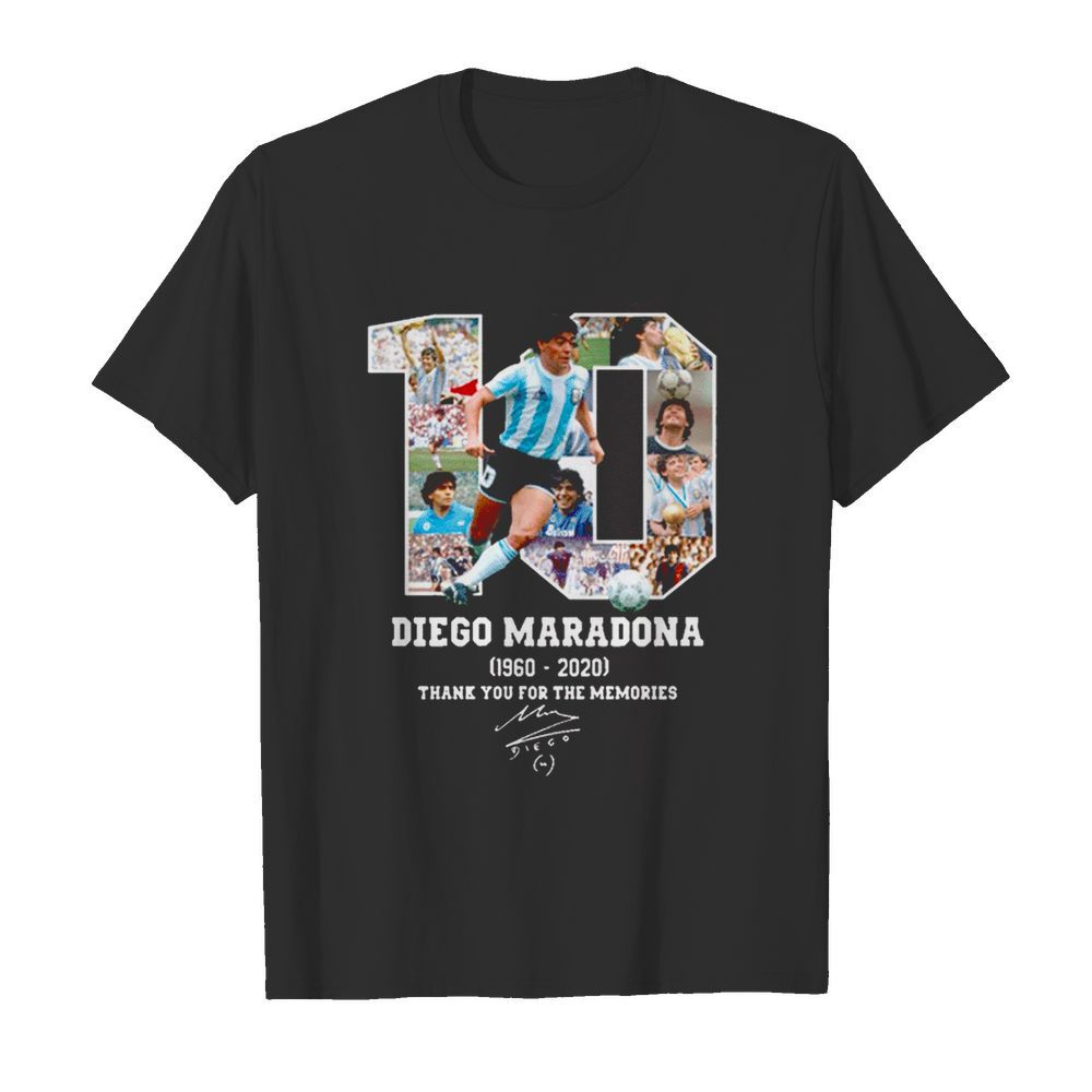 Diego Maradona Thank You For The Memories 1960 2020  Classic Men's T-shirt