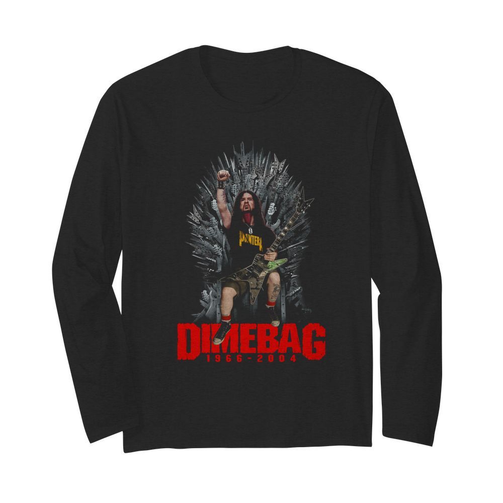 Dimebag Darrell 1966-2004 Game Of Thrones  Long Sleeved T-shirt 