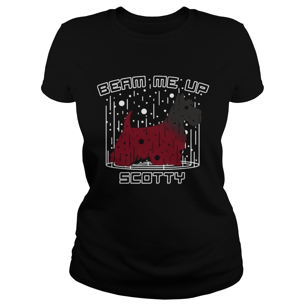 Dog Beam Me Up Scotty Christmas  Classic Ladies