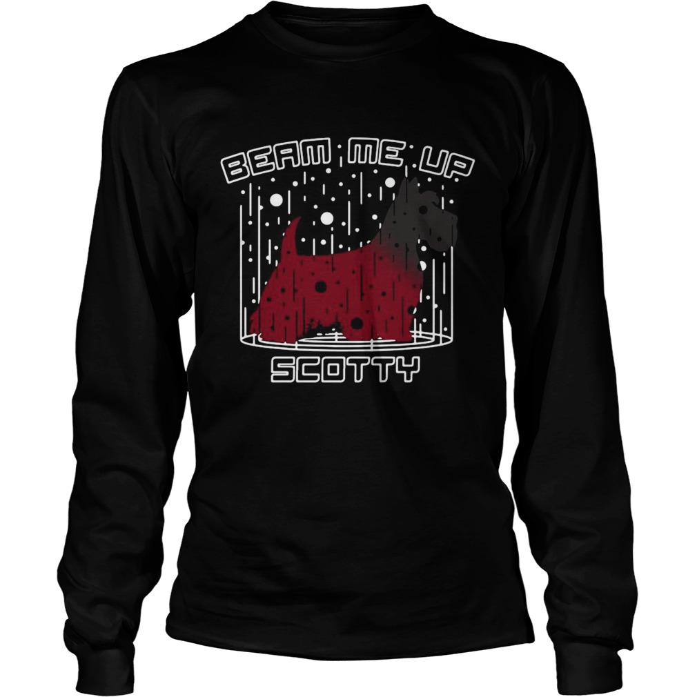 Dog Beam Me Up Scotty Christmas  Long Sleeve