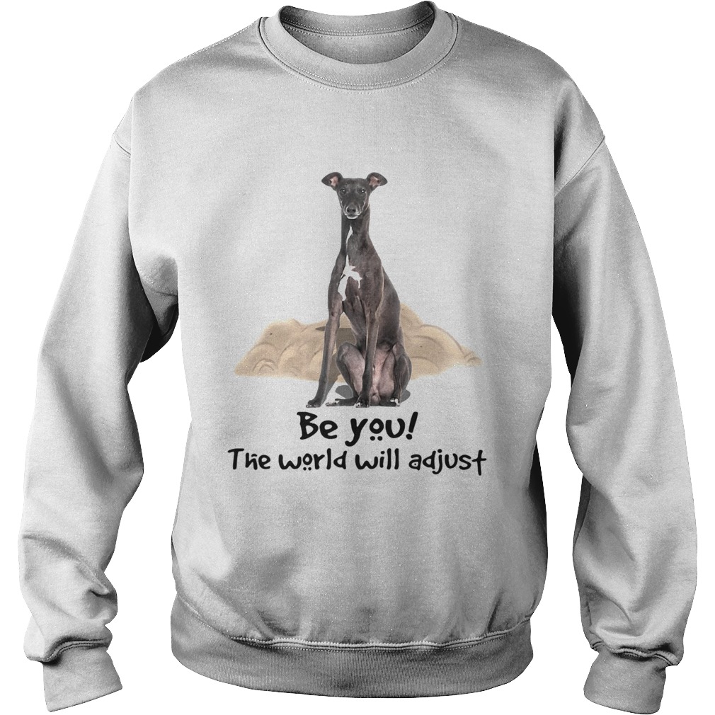 Dog Greyhound Be You The World Will Adjust  Sweatshirt