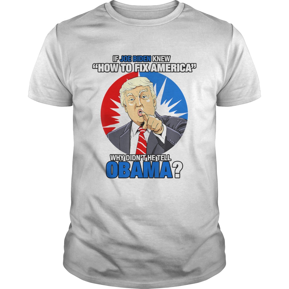 Donald Trump 2020 Fix America Anti Biden and Obama shirt