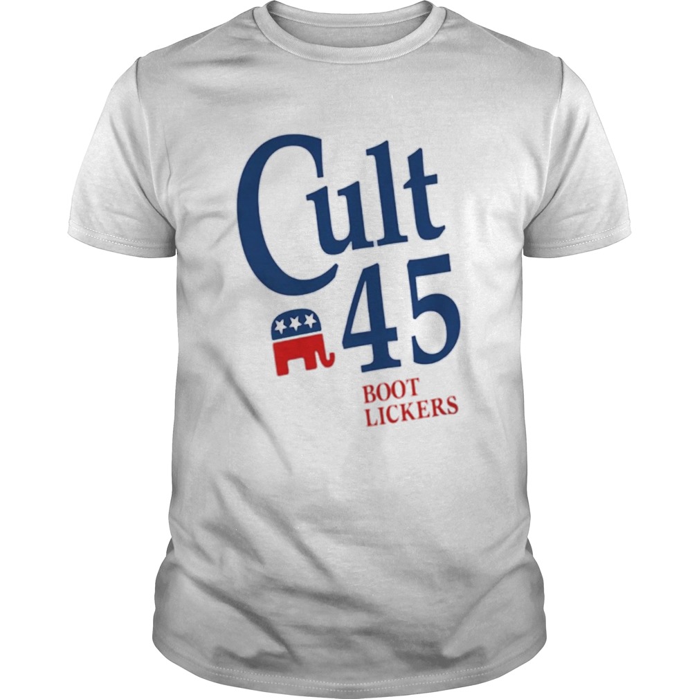 Donald Trump Slogan Quote Cult 45 Joke Parody Democrats shirt