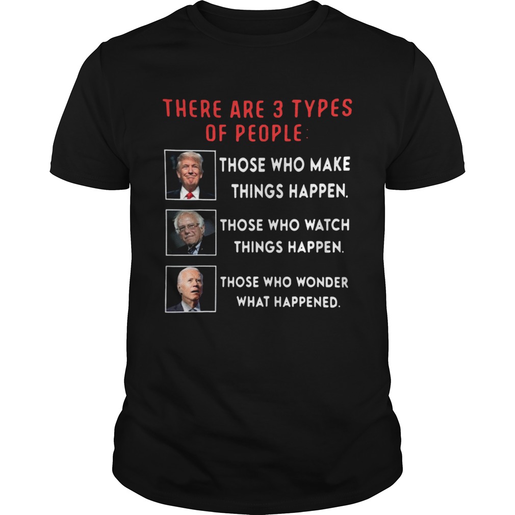 Donald Trump Vs Joe Biden Vs Bernie Sanders Funny Election shirt