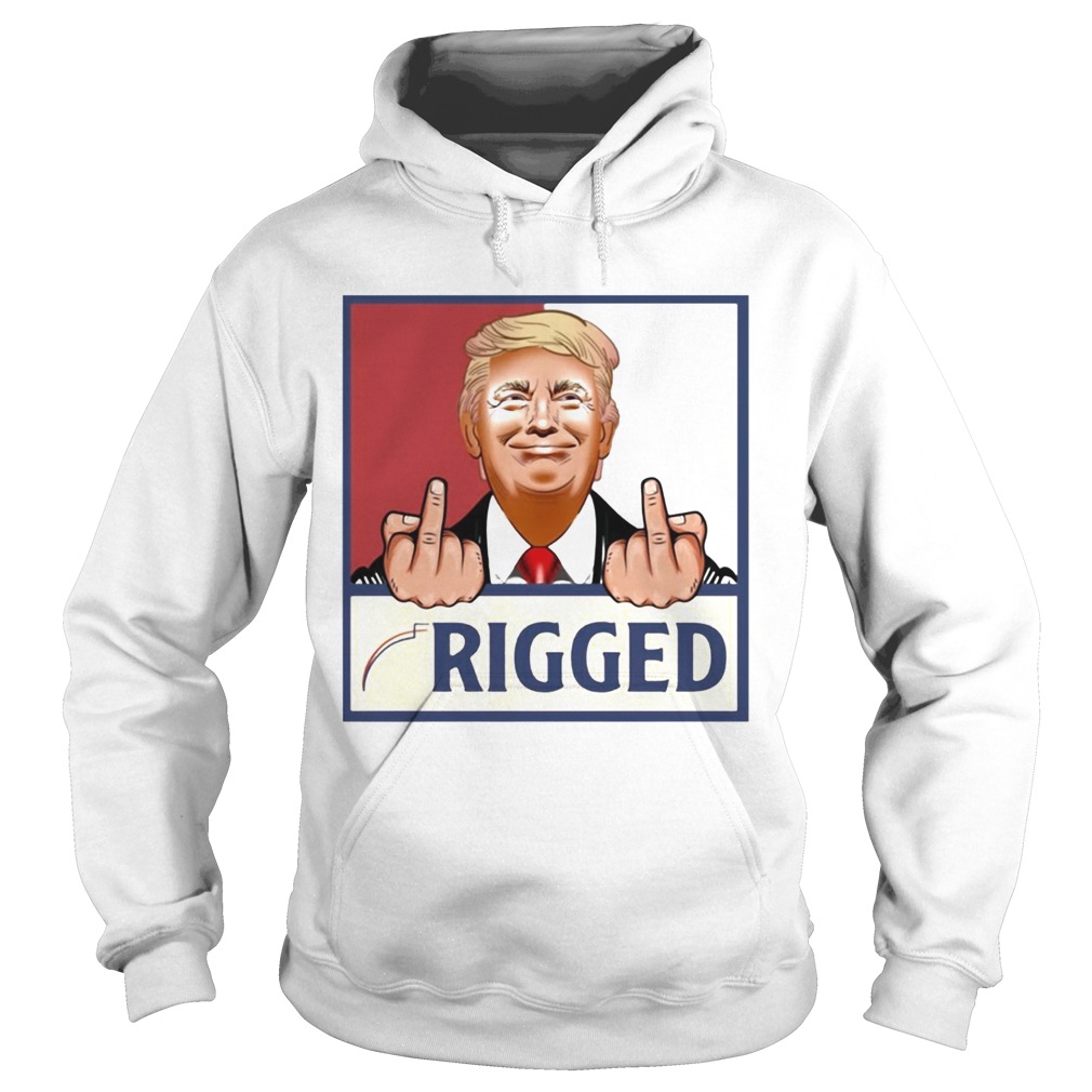 Donald trump fuck rigged art  Hoodie