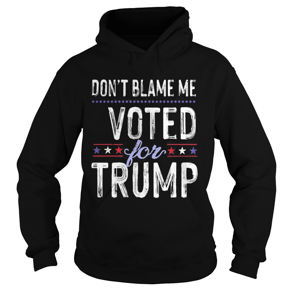 Dont Blame Me Voted For Trump Election Stars  Hoodie