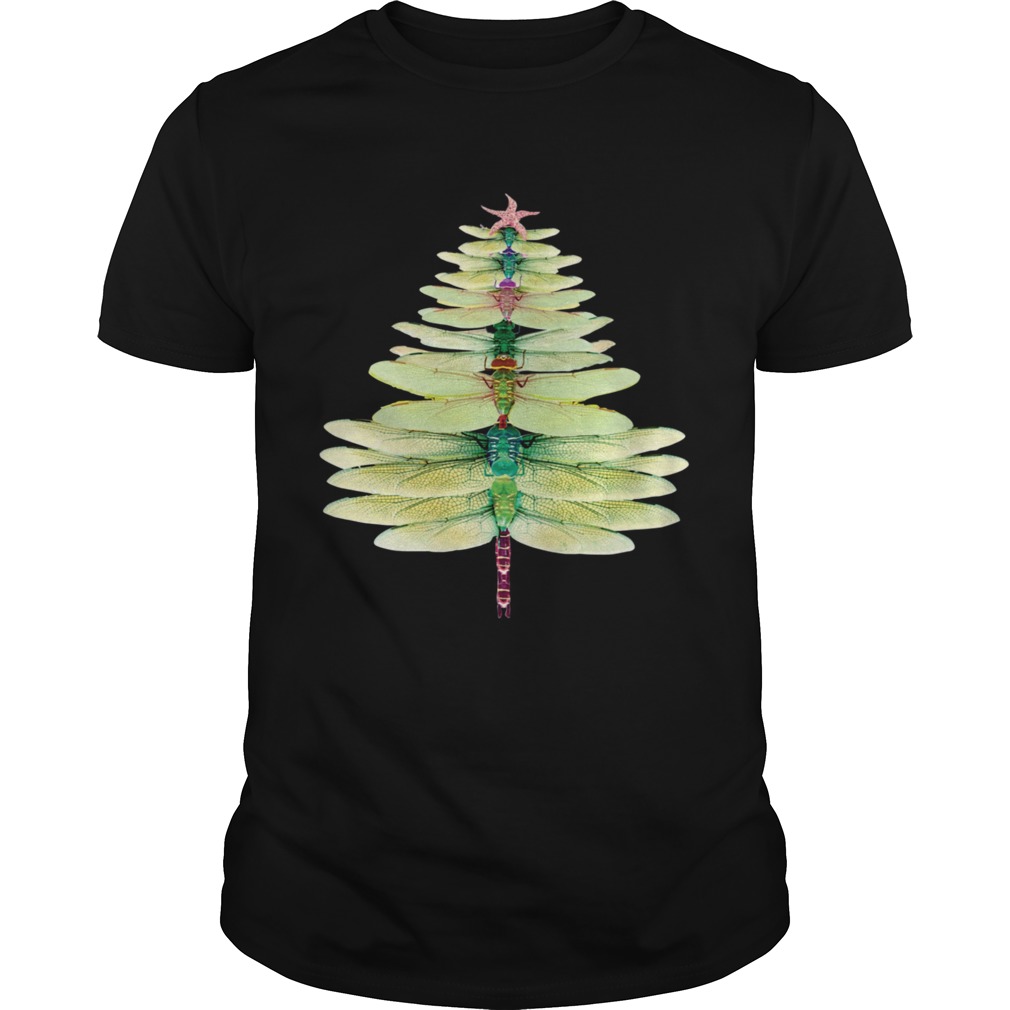 Dragonfly Christmas Tree Merry Xmas Dragonfly shirt