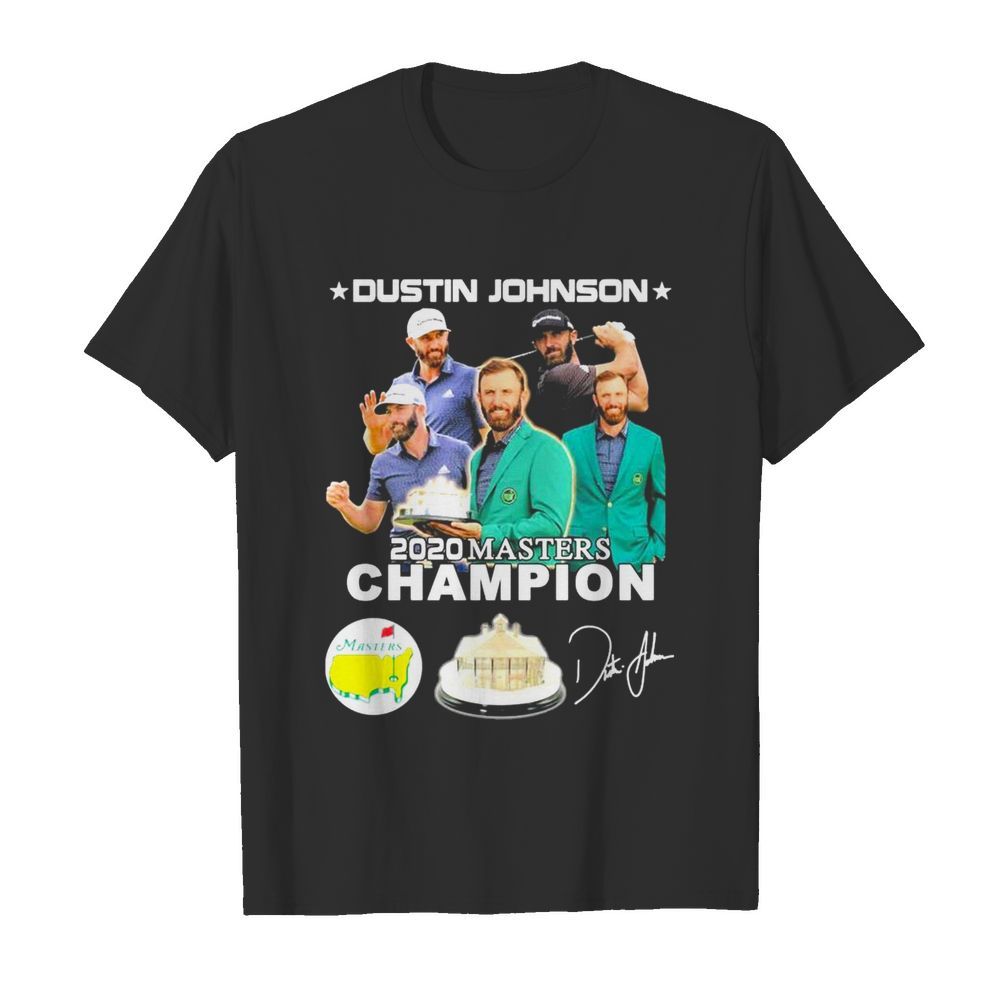 Dustin Johnson 2020 masters champion golf signatures shirt