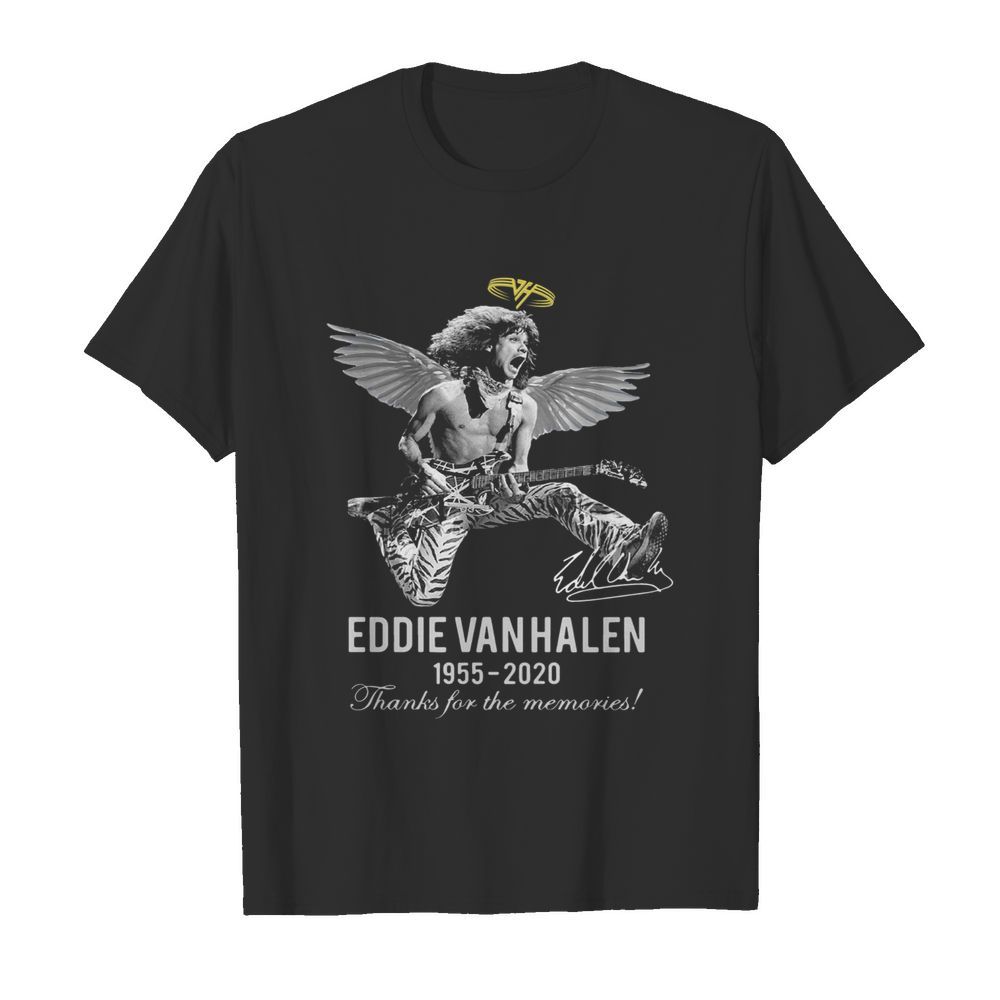 Eddie Van Halen Angle 1955 2020 Signature Thanks For The Memories shirt