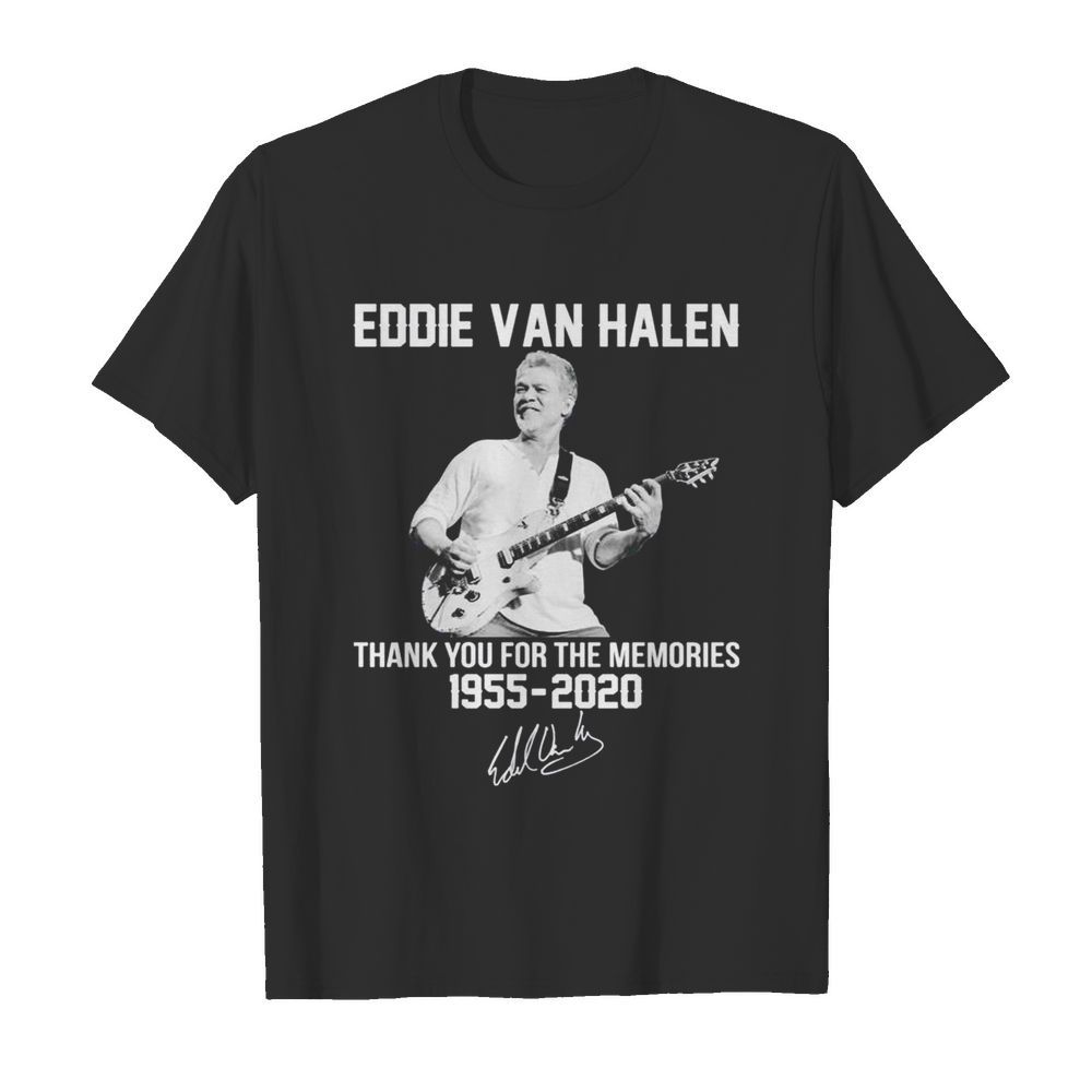 Eddie Van Halen thank you for the memories 1955 2020 signature  Classic Men's T-shirt