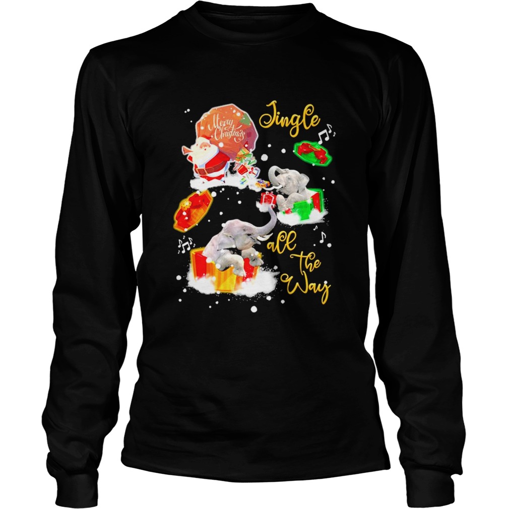 Elephant Jingle all the way Christmas 2020  Long Sleeve