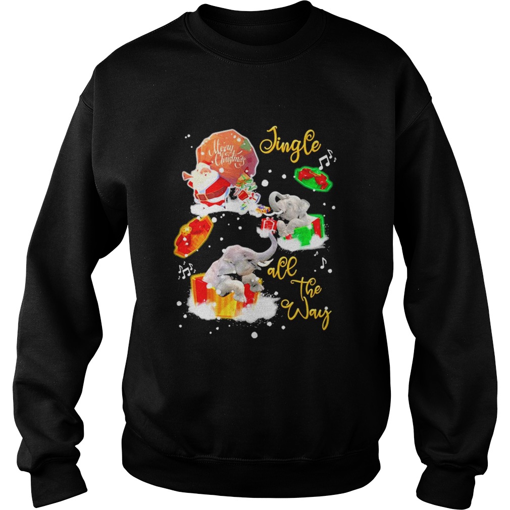 Elephant Jingle all the way Christmas 2020  Sweatshirt