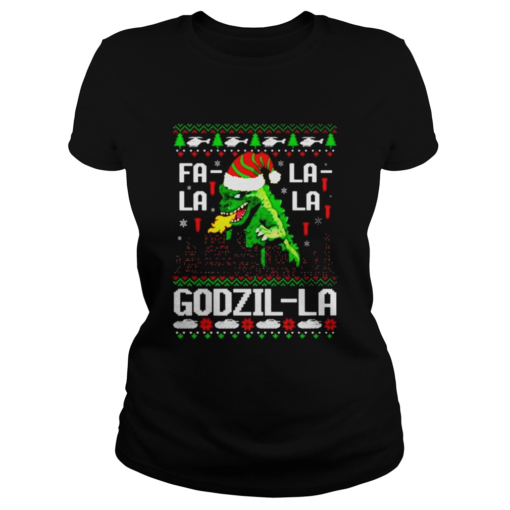 Fa La La La Godzilla Christmas  Classic Ladies