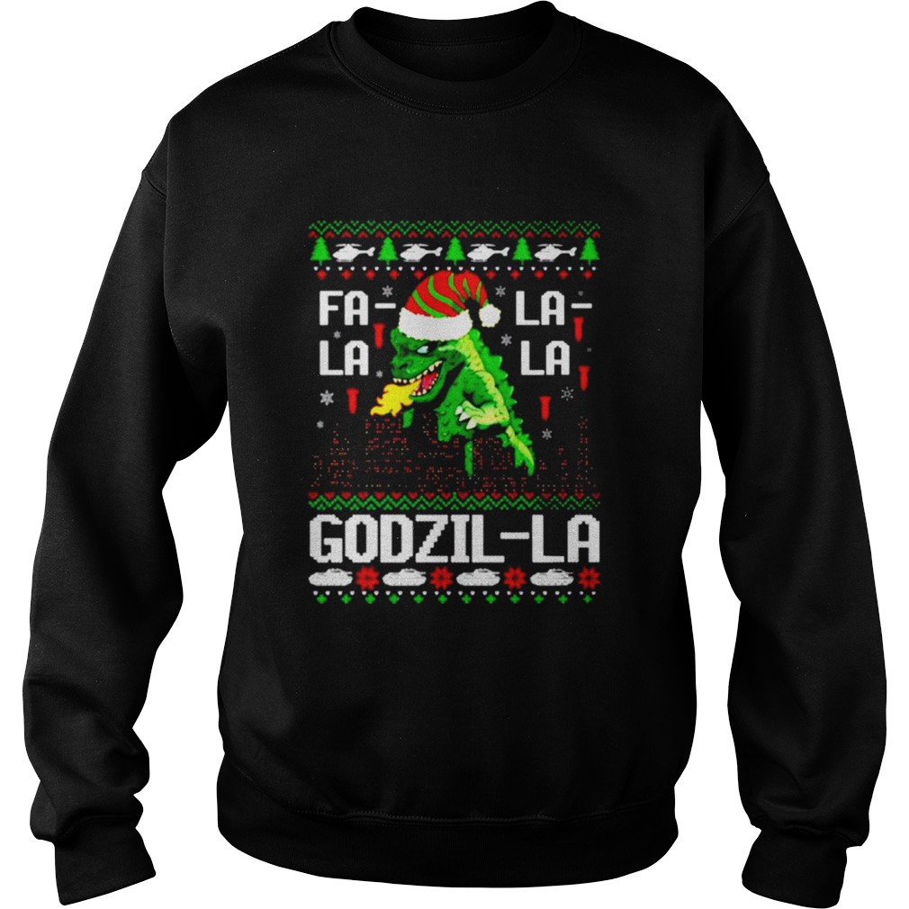 Fa La La La Godzilla Christmas  Sweatshirt