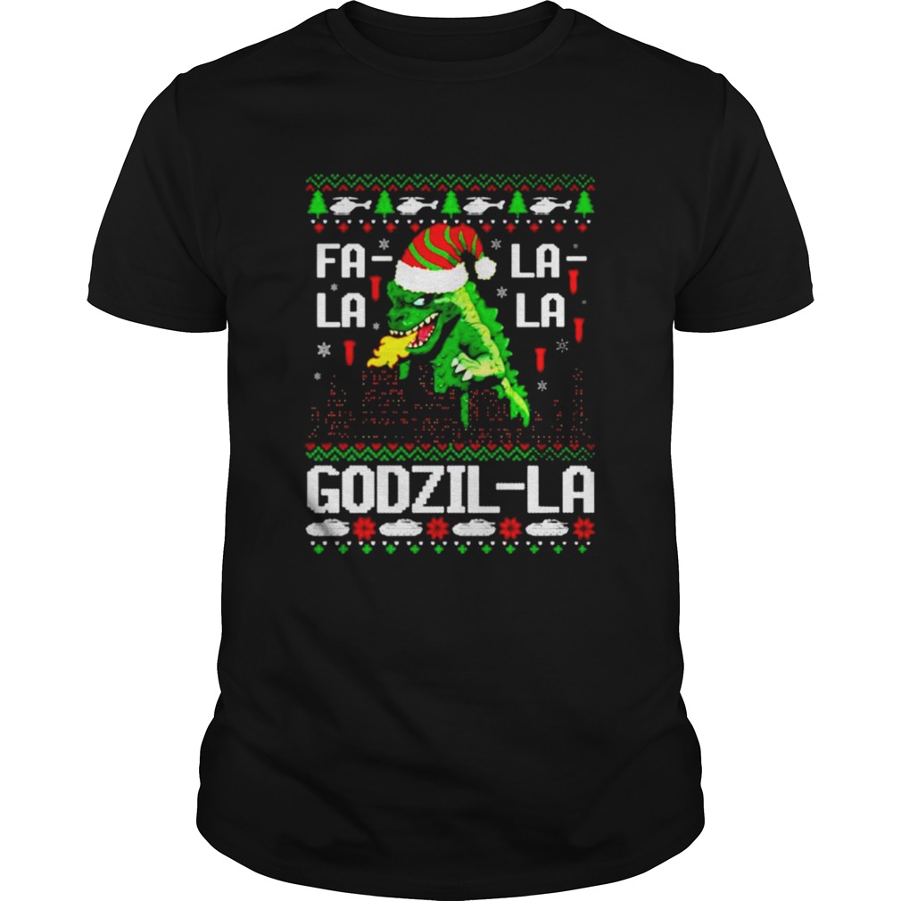 Fa La La La Godzilla Christmas  Unisex