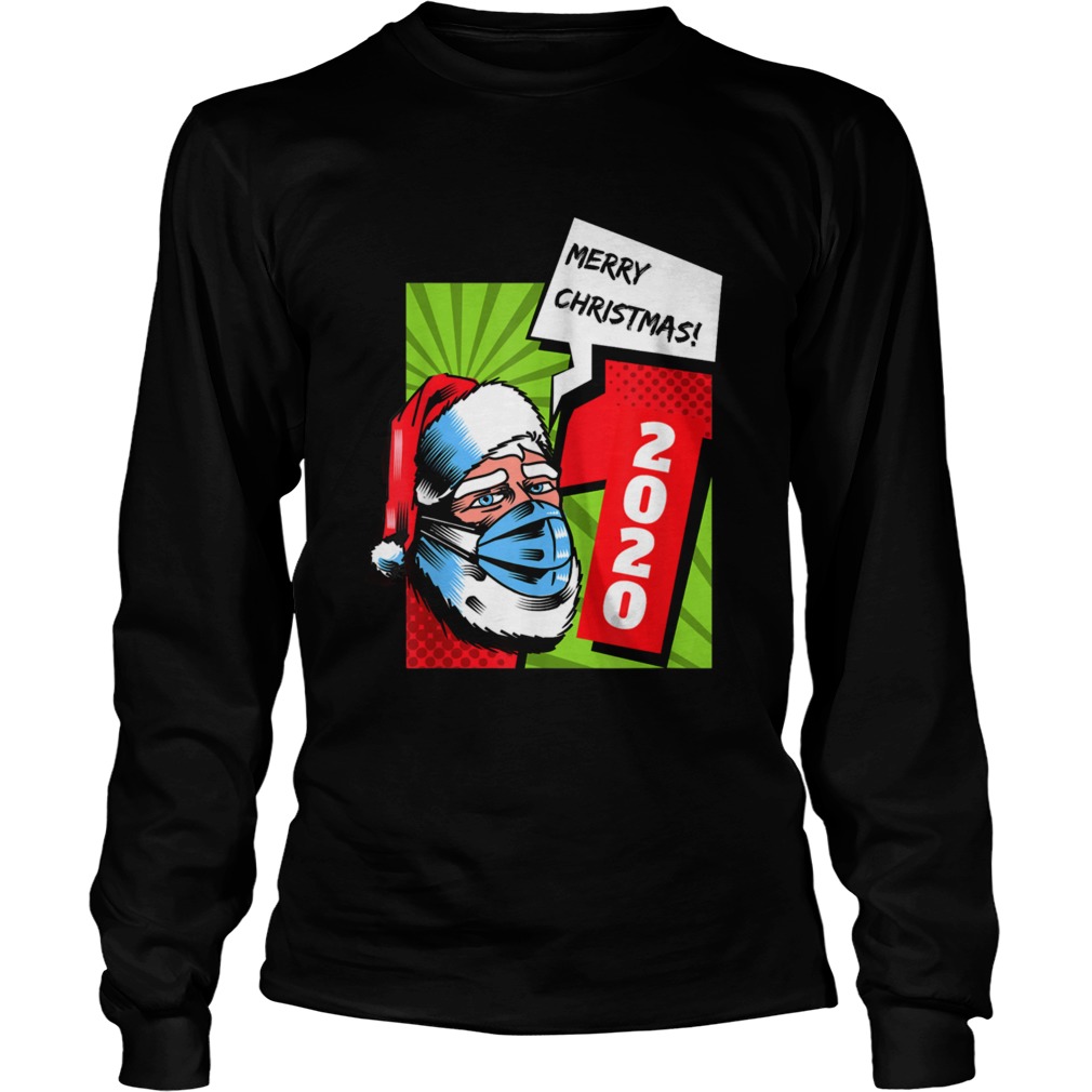 Facemask Santa Claus Quarantine Christmas 2020  Long Sleeve