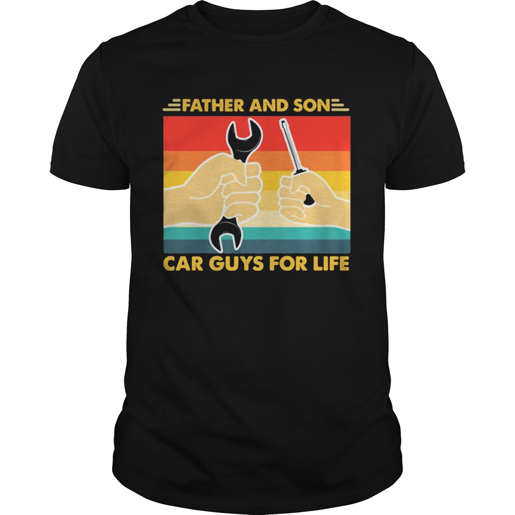 Father And Son Car Guys For Life Vintage shirt