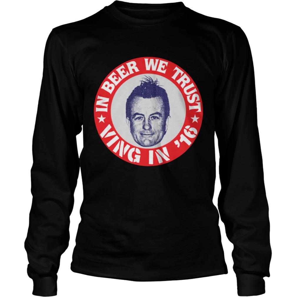 Fear Lee Ving In Beer We Trust  Long Sleeve