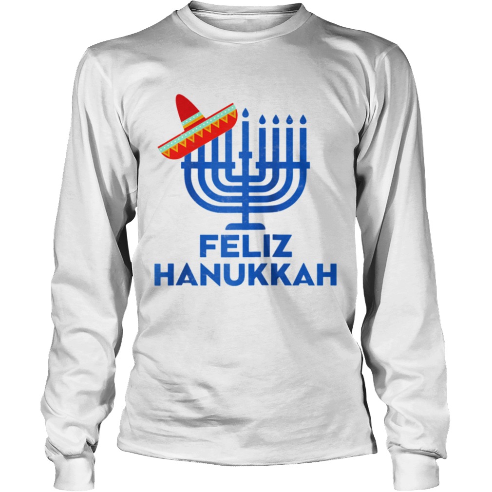 Feliz Hanukkahorah Chanukah Jewish Chrismukkah  Long Sleeve