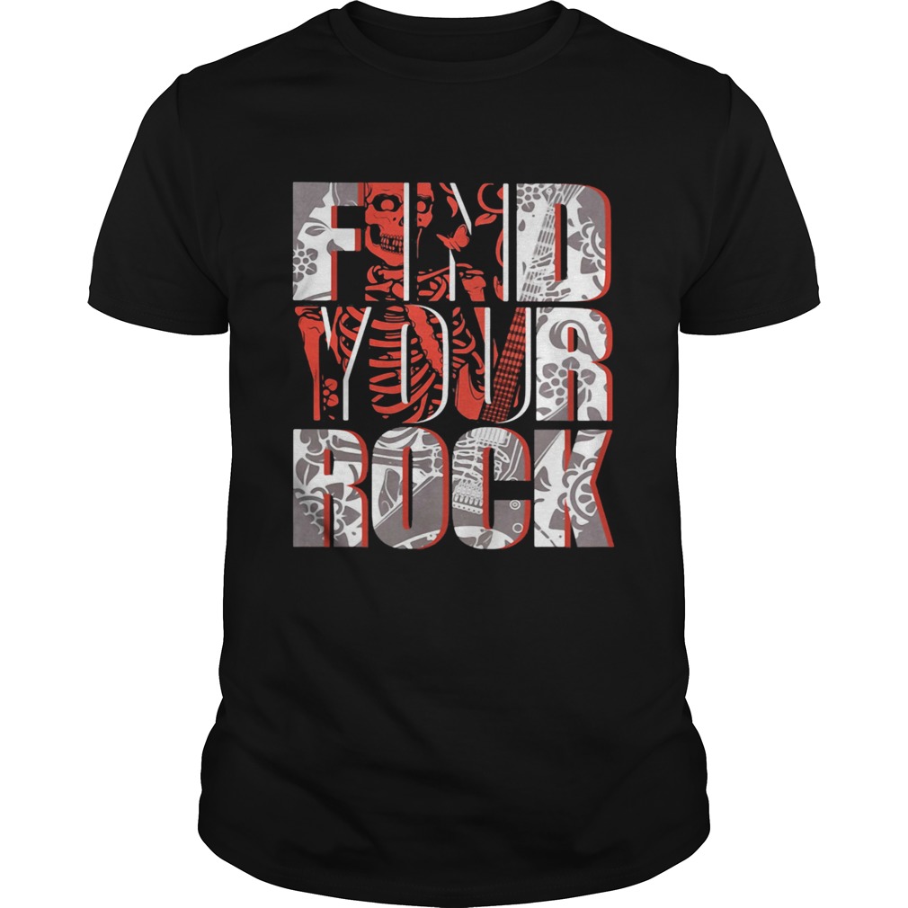 Find your rock skeleton halloween shirt