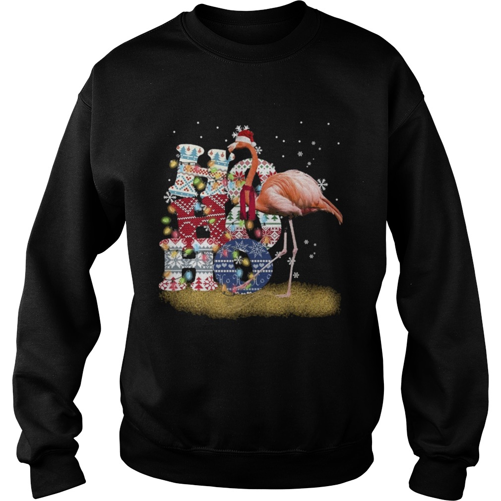 Flamingo Ho Ho Ho Christmas  Sweatshirt