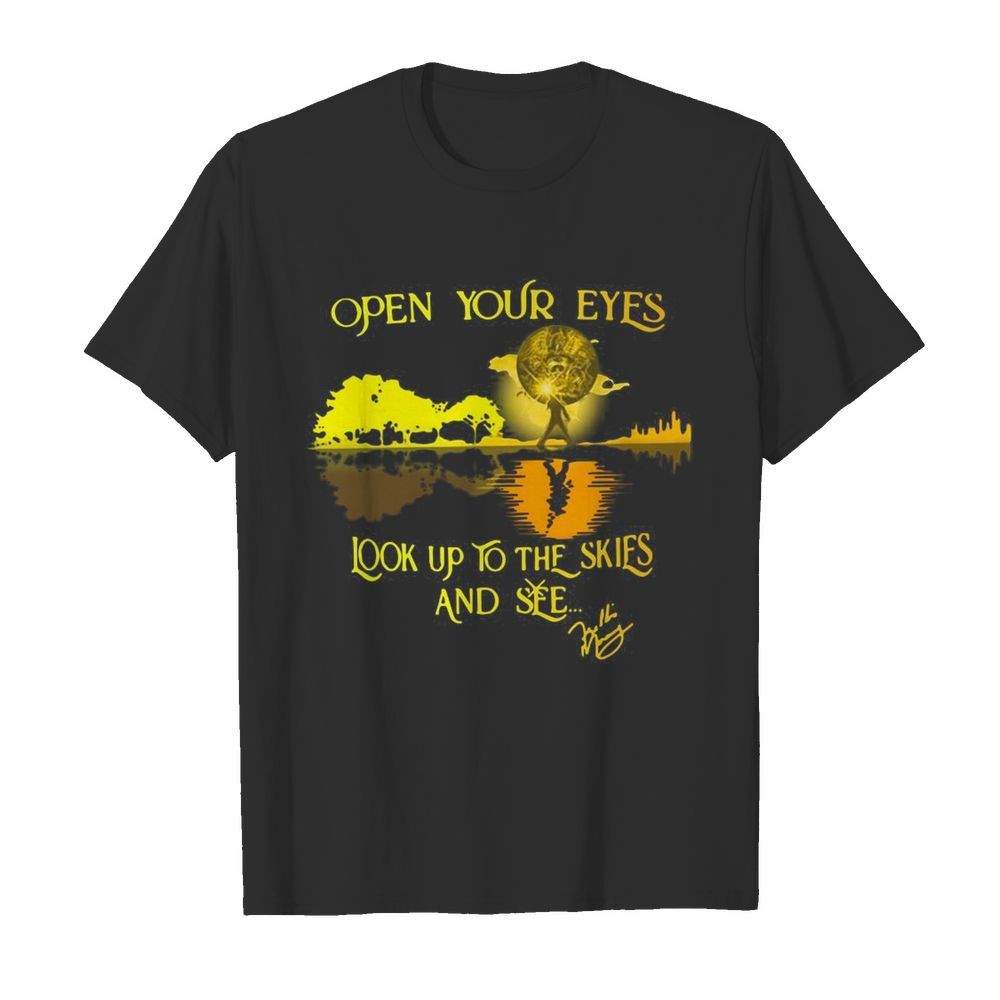 Freddie Mercury’s Open Your Eyes Look Up To The Skies And See Guitar Lake shirt