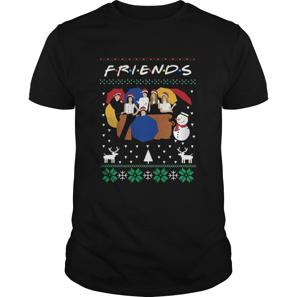 Friends And Snowman Christmas Ugly shirt