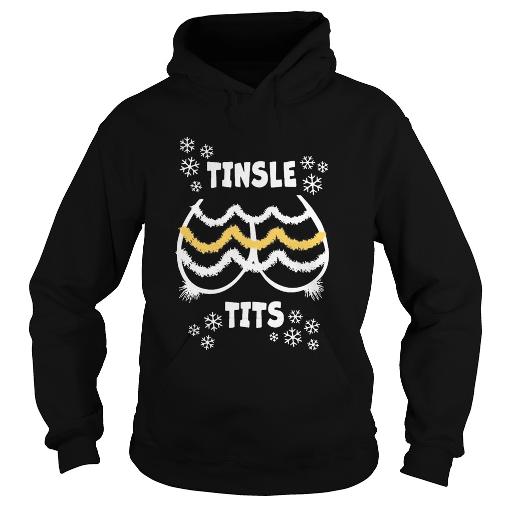 Funny tinsel tits christmas  Hoodie