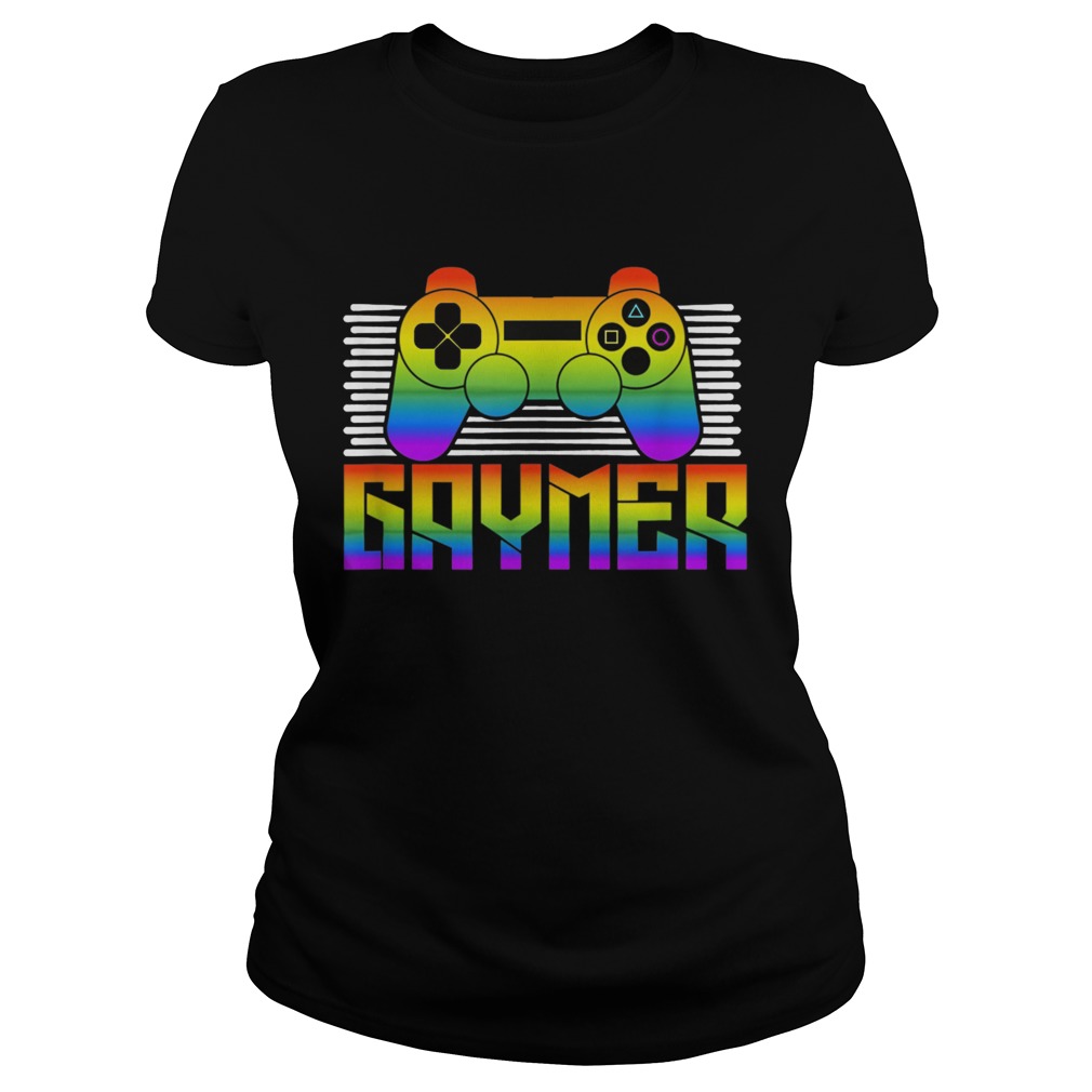 Gaymer LGBT Pride Gay Gamer Video Game  Classic Ladies