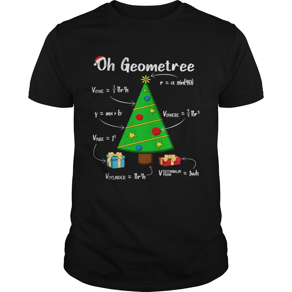 Geometry Math Science Teacher Christmas 2020 Oh Geometree shirt