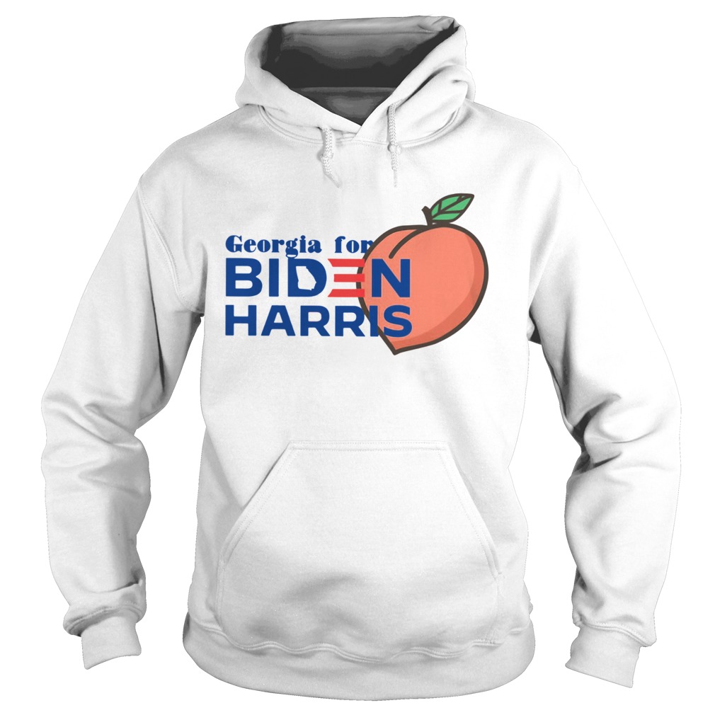 Georgia For Biden Harris Peach  Hoodie