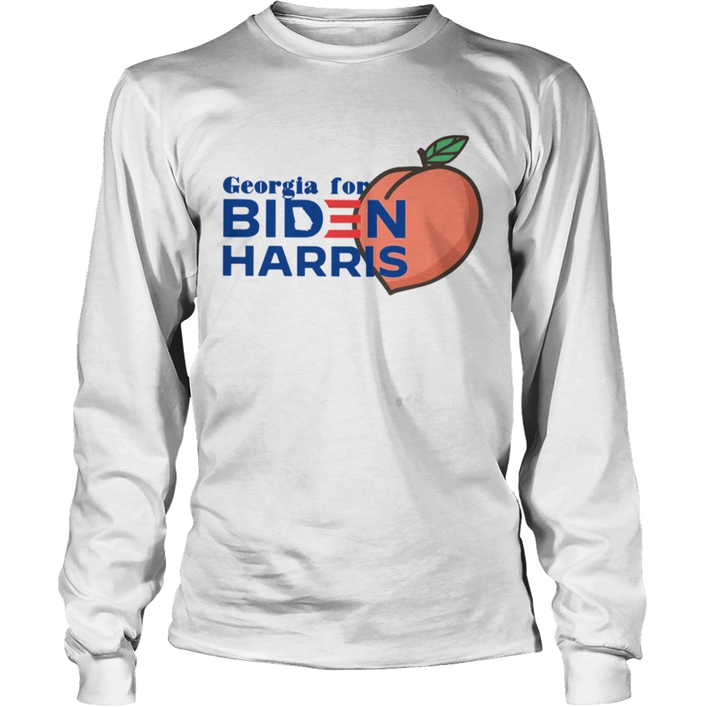 Georgia For Biden Harris Peach  Long Sleeve